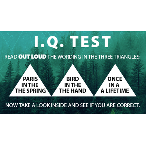 IQ Test Triangles Tract