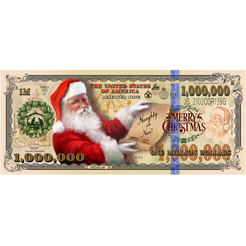 Christmas Million Dollar Bill Tract (100 Pack)