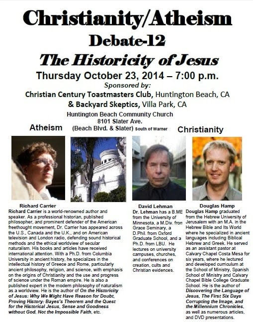 Christianity Atheism Debate