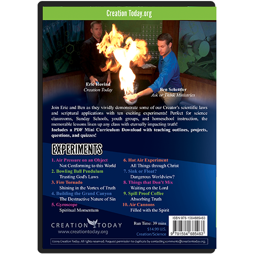 Merging Science and Scripture DVD back