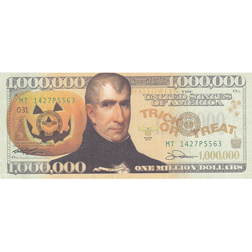 Halloween Million Dollar Bill Tract (100 Pack)